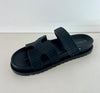 Wild Diva AILEEN-10B Black
- Black Raffia Sandal
- Open Toe
- Cutout Vamp Detail
- Slip-On Slide
- Flatform Sole, Approx. 1"
- Whole Sizes Only