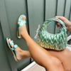 BESTIA-1C Mint Green Metallic - ShoeNami