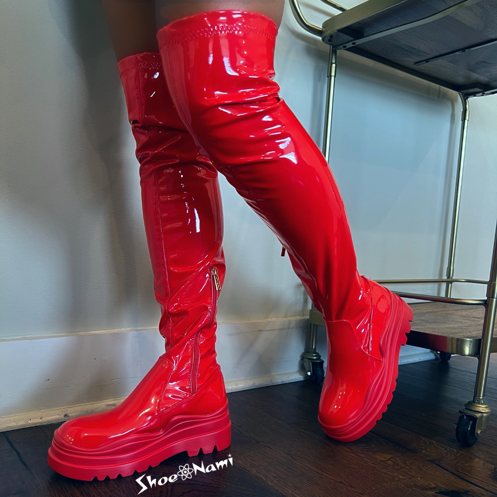 CITY-2 Red Patent - ShoeNami