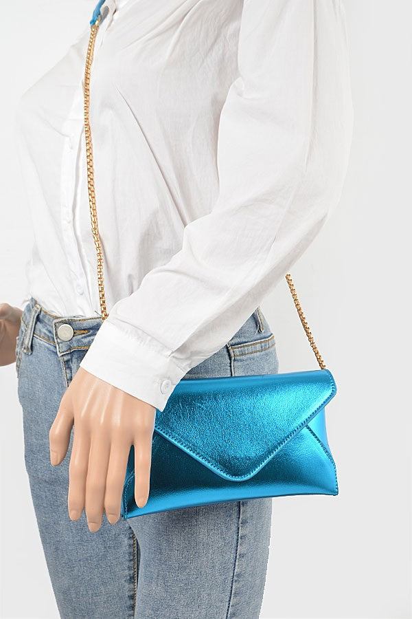 DONNA BAG/2217 Blue Metallic - ShoeNami