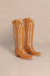 LUCIA Camel Cowboy Boots