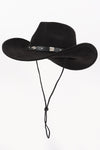 DEUCE FAUX SUEDE COWBOY HAT BLACK
