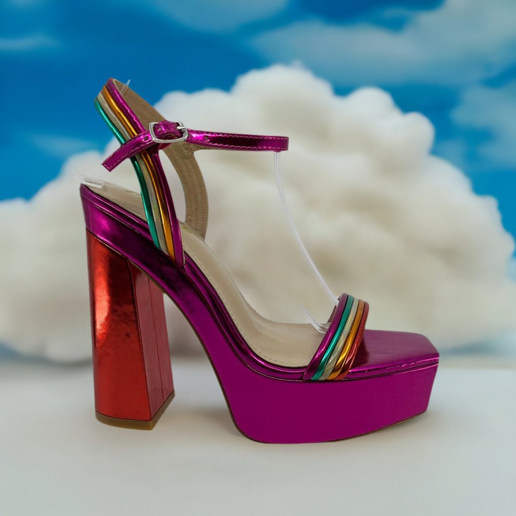 RETRO-01 Fuchsia Pink Multi - ShoeNami