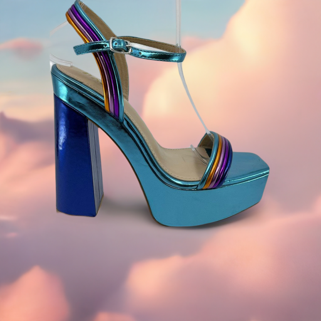 RETRO-01 Blue Multi - ShoeNami