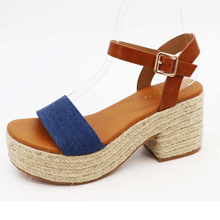 NICHE-01 Denim Raffia - ShoeNami