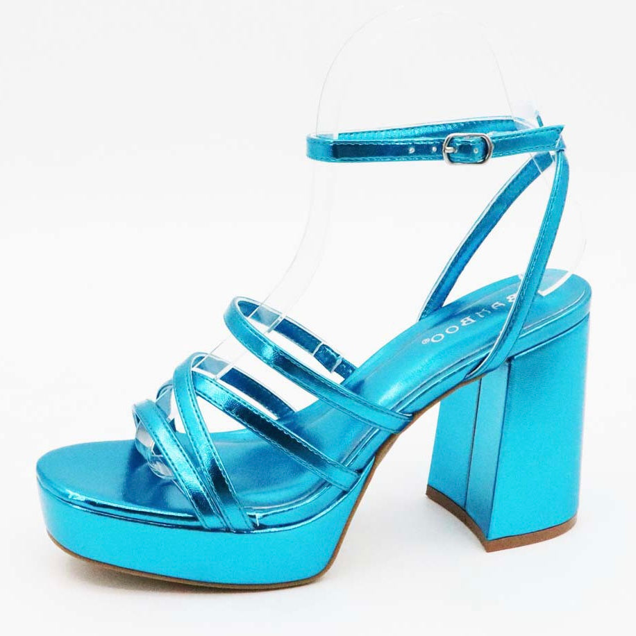 HOMERUN-03 Turquoise Blue Metallic - ShoeNami