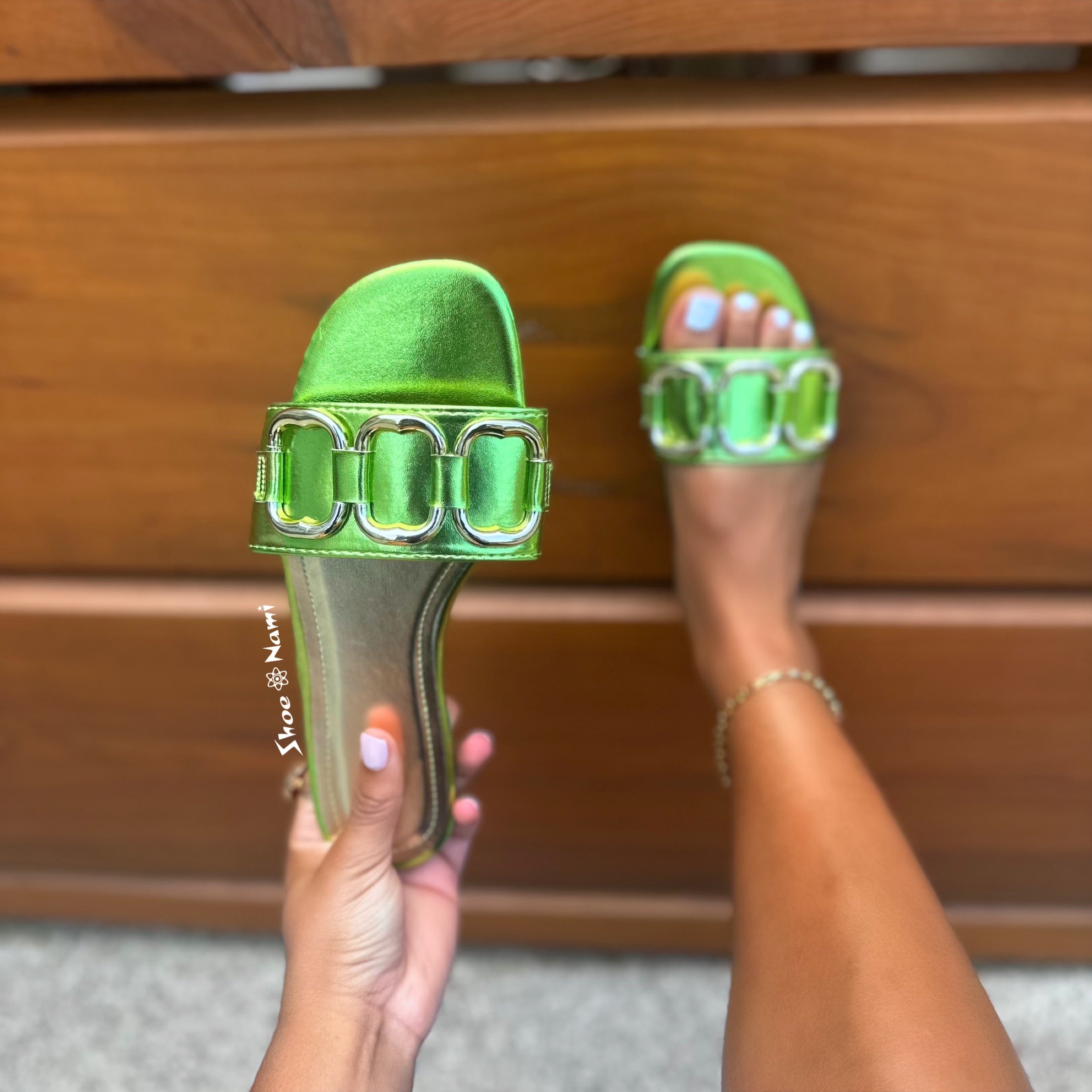 ECLIPSE-43 Green Metallic - ShoeNami