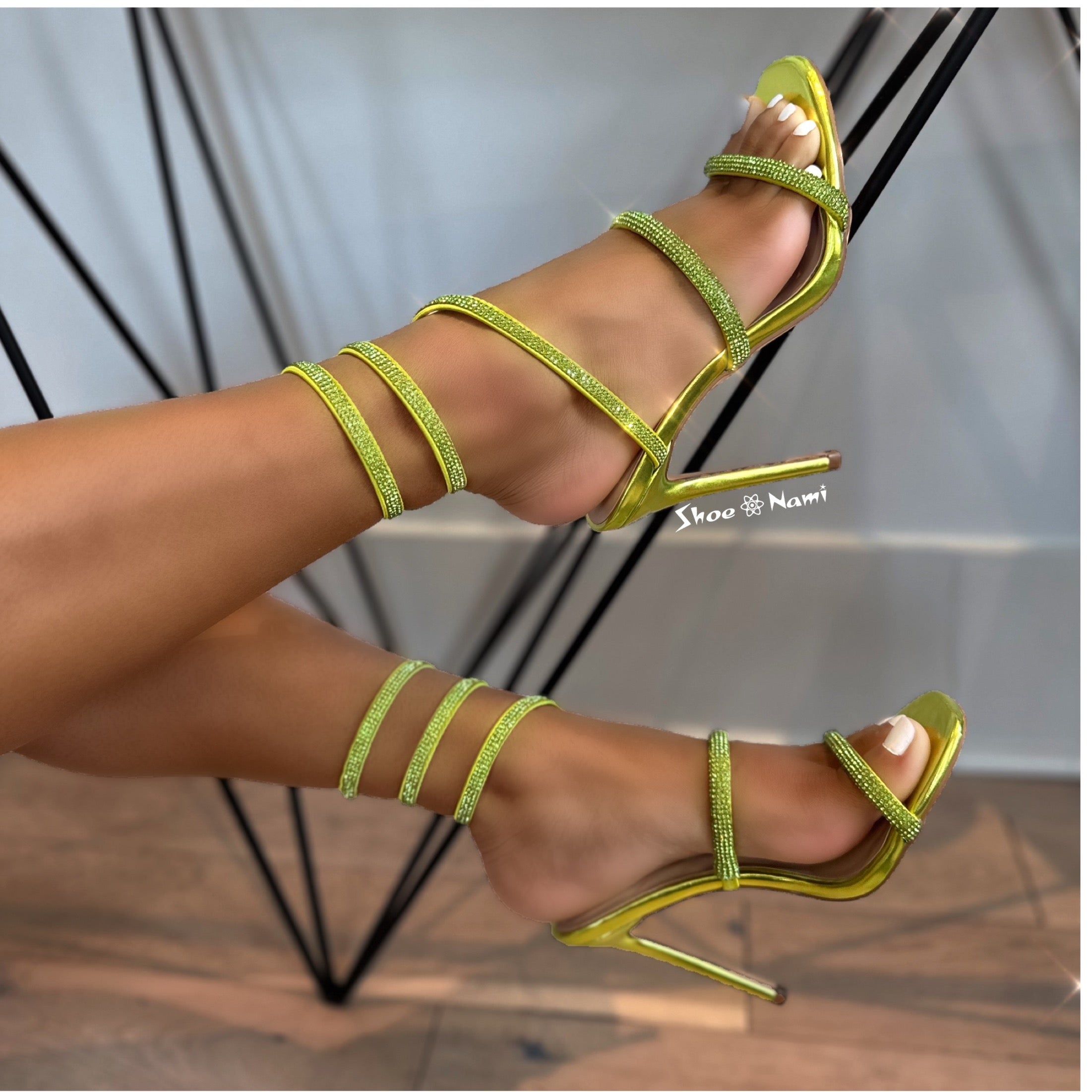 PATRICIA-1 Green Lime - ShoeNami