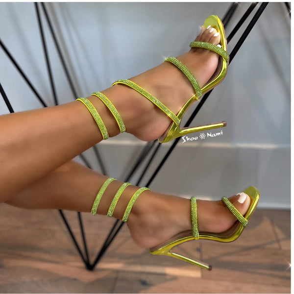 PATRICIA-1 Green Lime - ShoeNami