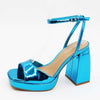OMBRE-04 Turquoise Blue Metallic - ShoeNami
