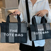 THE TOTE SMALL/1122 Black Denim - ShoeNami