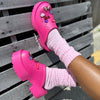 KLARAH-07 WITH CHARMS Fuchsia Pink - ShoeNami