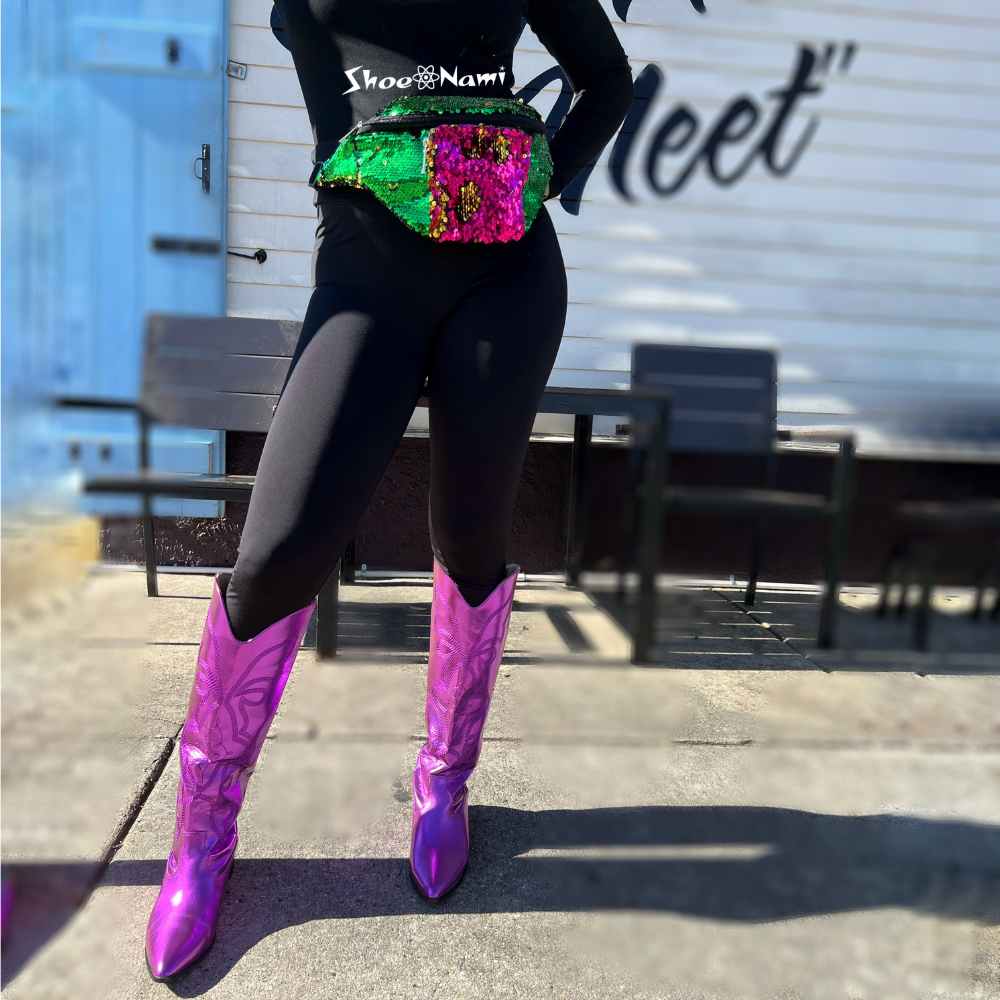 MARDI GRAS FLIP SEQUIN FANNY PACK - ShoeNami