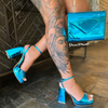 OMBRE-04 Turquoise Blue Metallic - ShoeNami
