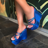 PEAKE Blue Metallic - ShoeNami