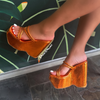 PEAKE Orange Metallic - ShoeNami