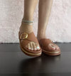 Top Moda POTTER-1 Tan
- Tan Criss Cross Strap Sandal
- Open Toe
- Buckle Detail
- Slip-On Slide
- Flatform Sole with Gold Trim, Approx. 2"