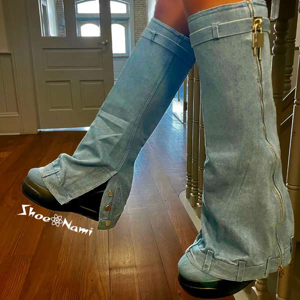 SMARTY PANTS Blue Denim - ShoeNami
