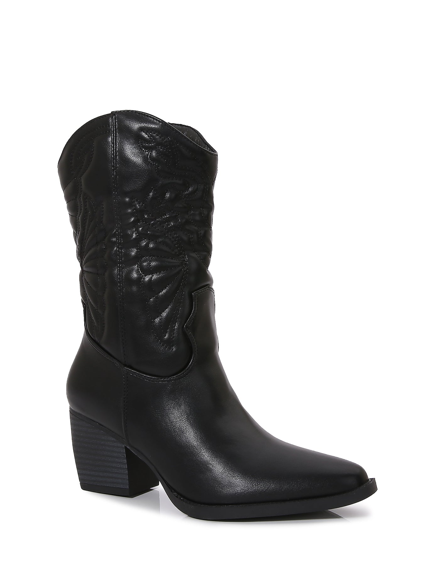 TEXAS-02
- Camel Tan Vegan Leather
- Mid-Calf Cowboy Boot
- Western Styling with Stitching Detail
- Inner Half Zipper Closure
- Pointy Toe
- Cone Block Heel, Approx. 3