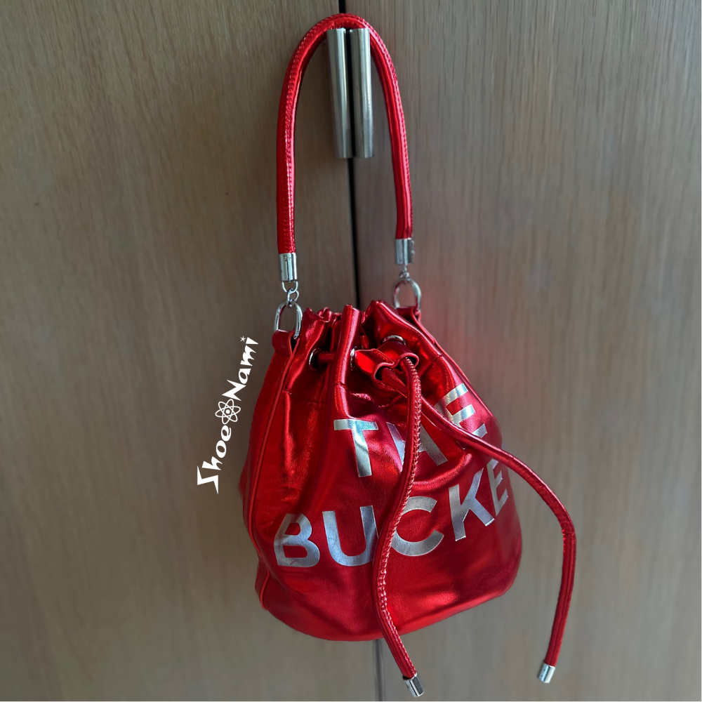THE BUCKET BAG METALLIC Red - ShoeNami