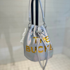 THE BUCKET BAG METALLIC Silver - ShoeNami