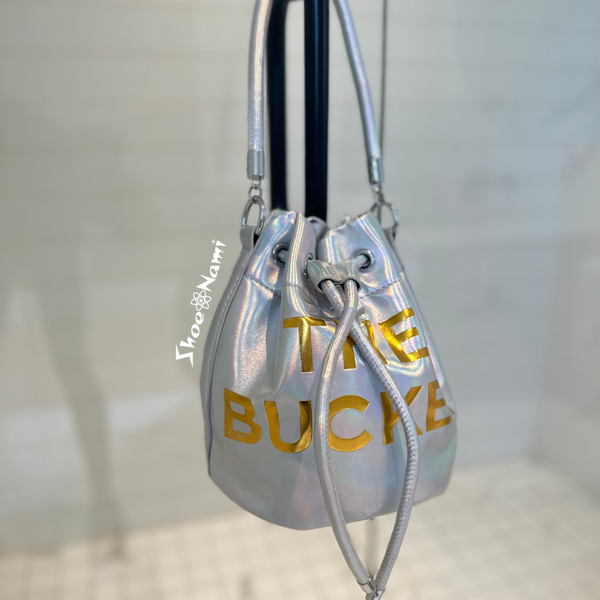 THE BUCKET BAG METALLIC Silver - ShoeNami