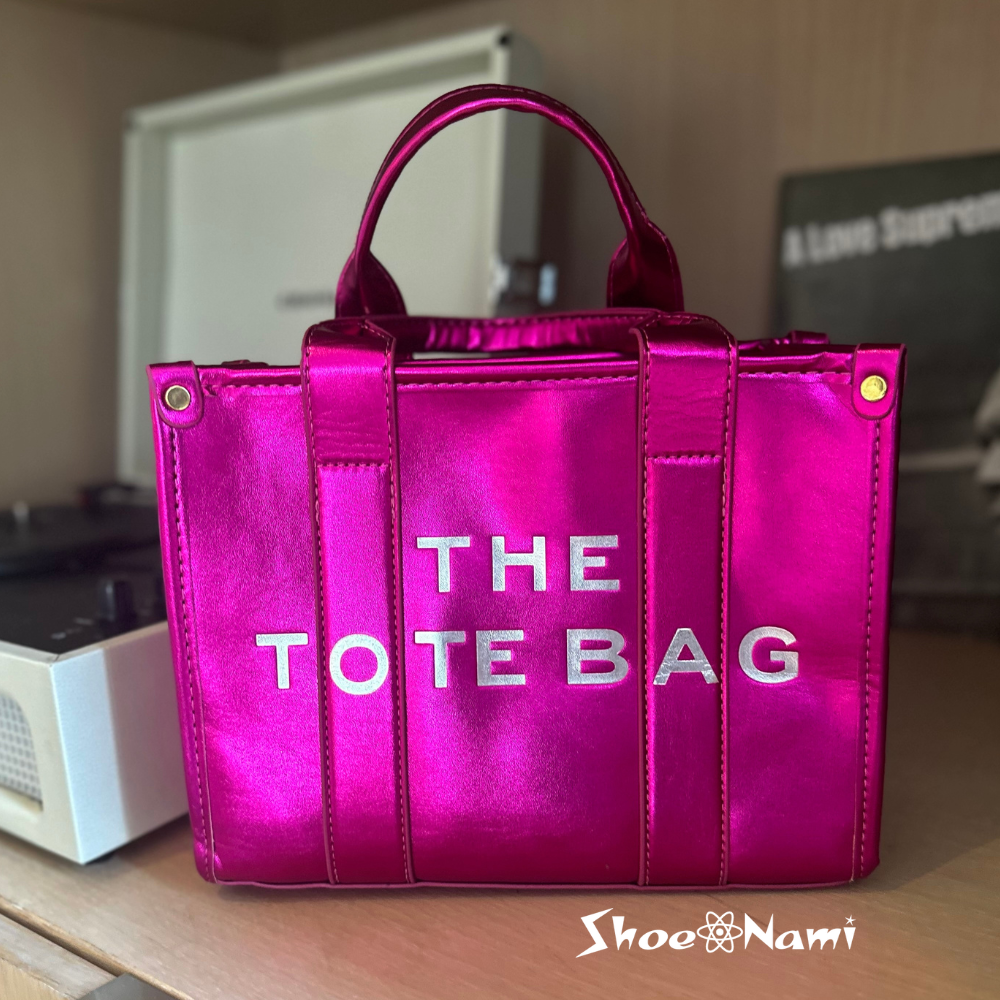 THE TOTE METALLICS Fuchsia Pink - ShoeNami