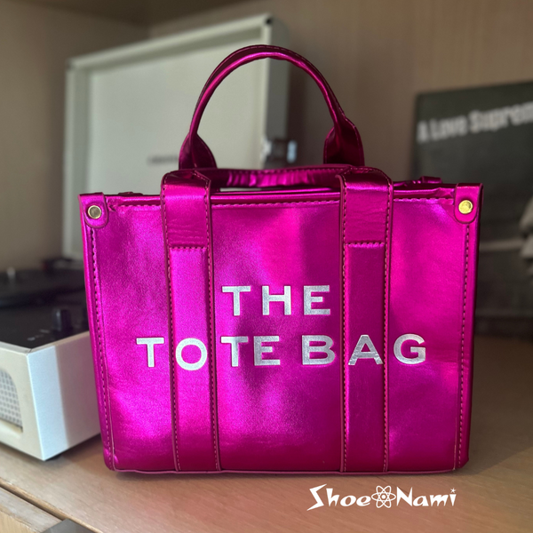 THE TOTE METALLICS Fuchsia Pink - ShoeNami