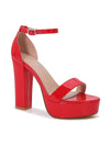 HELEN Red Patent Platform
