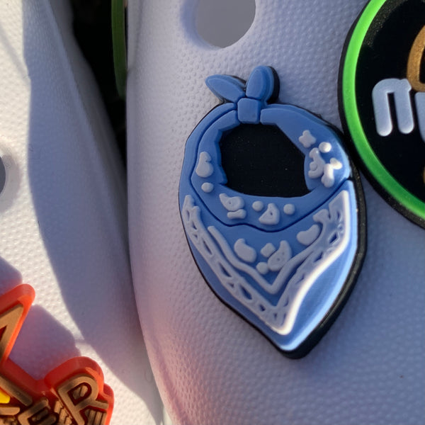 SHOE CHARMS - BLUE BANDANA - ShoeNami