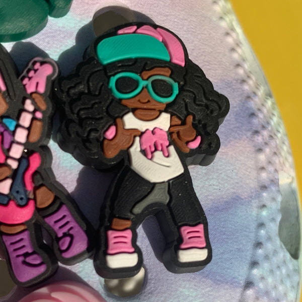 SHOE CHARMS - 90s HIP HOP CUTIE - ShoeNami