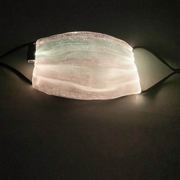 LIGHT UP FACE MASK White - ShoeNami