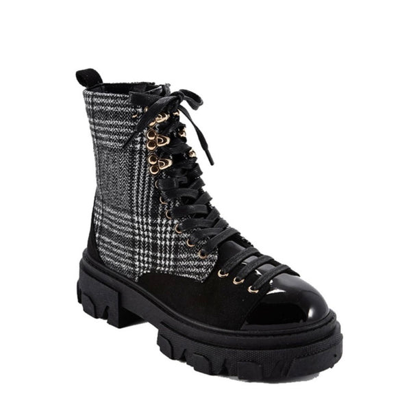 ARTISTIC-2 Black Plaid - ShoeNami