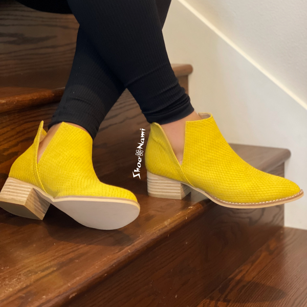 AVERY SNAKE Lemon Yellow - ShoeNami