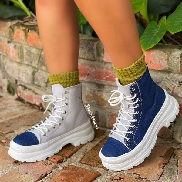 BELLE Blue Denim - ShoeNami