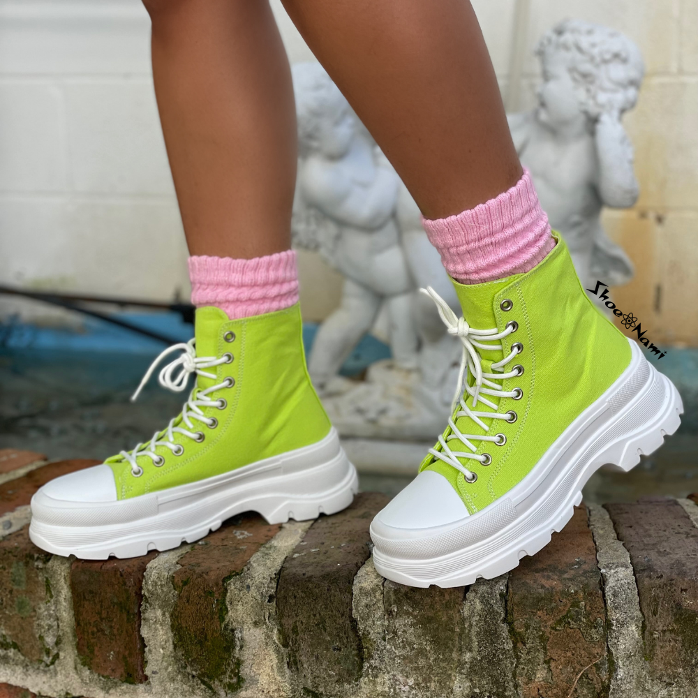 BELLE Lime Green - ShoeNami