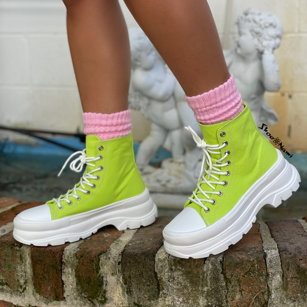 BELLE Lime Green - ShoeNami