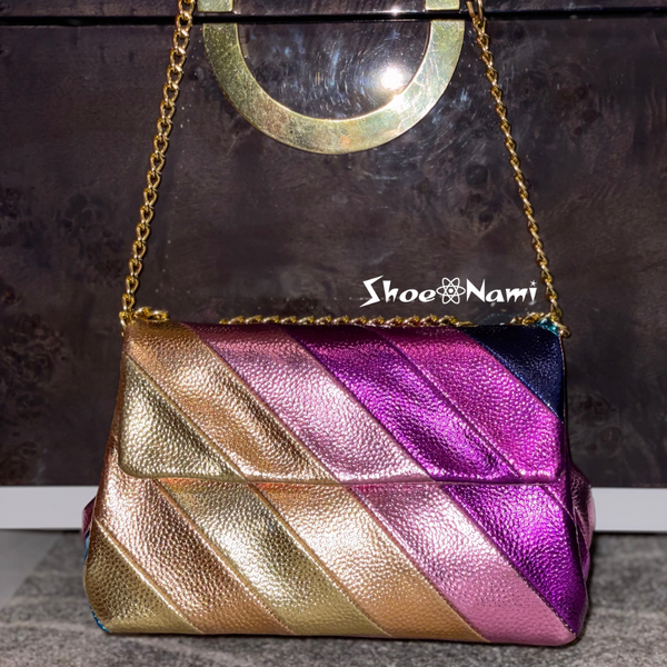 FEVER BAG/ST505 Purple Metallic Multi - ShoeNami