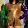 FRINGE SEQUIN TOP - ShoeNami