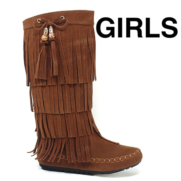 FRINGY-15Y GIRLS Rust - ShoeNami