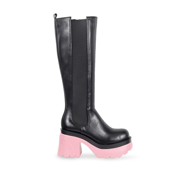 HAZEY-4 Pink/Black - ShoeNami