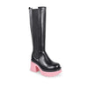 HAZEY-4 Pink/Black - ShoeNami