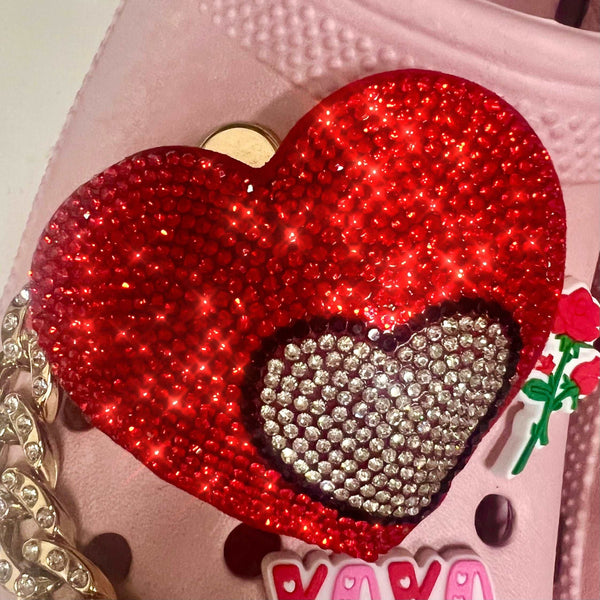 CHAIN SHOE CHARMS EXTRA LARGE - XL HEART - ShoeNami