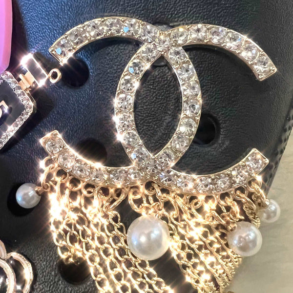 CHAIN SHOE CHARMS EXTRA LARGE - FRINGE DOUBLE C - ShoeNami