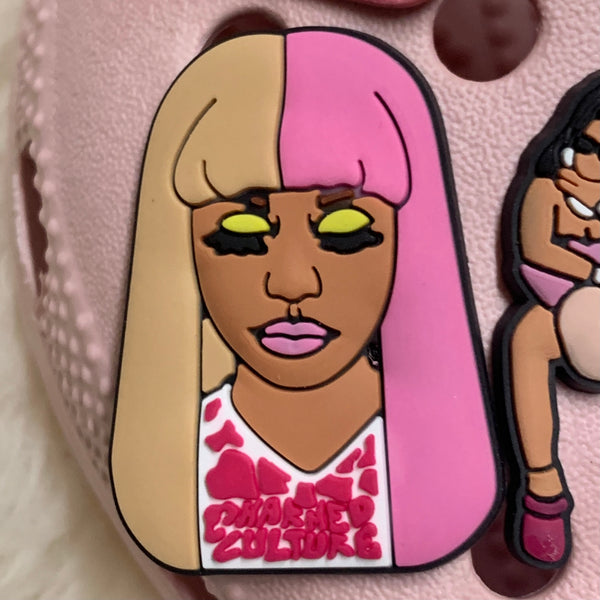 SHOE CHARMS - BLONDE/PINK NICKI - ShoeNami