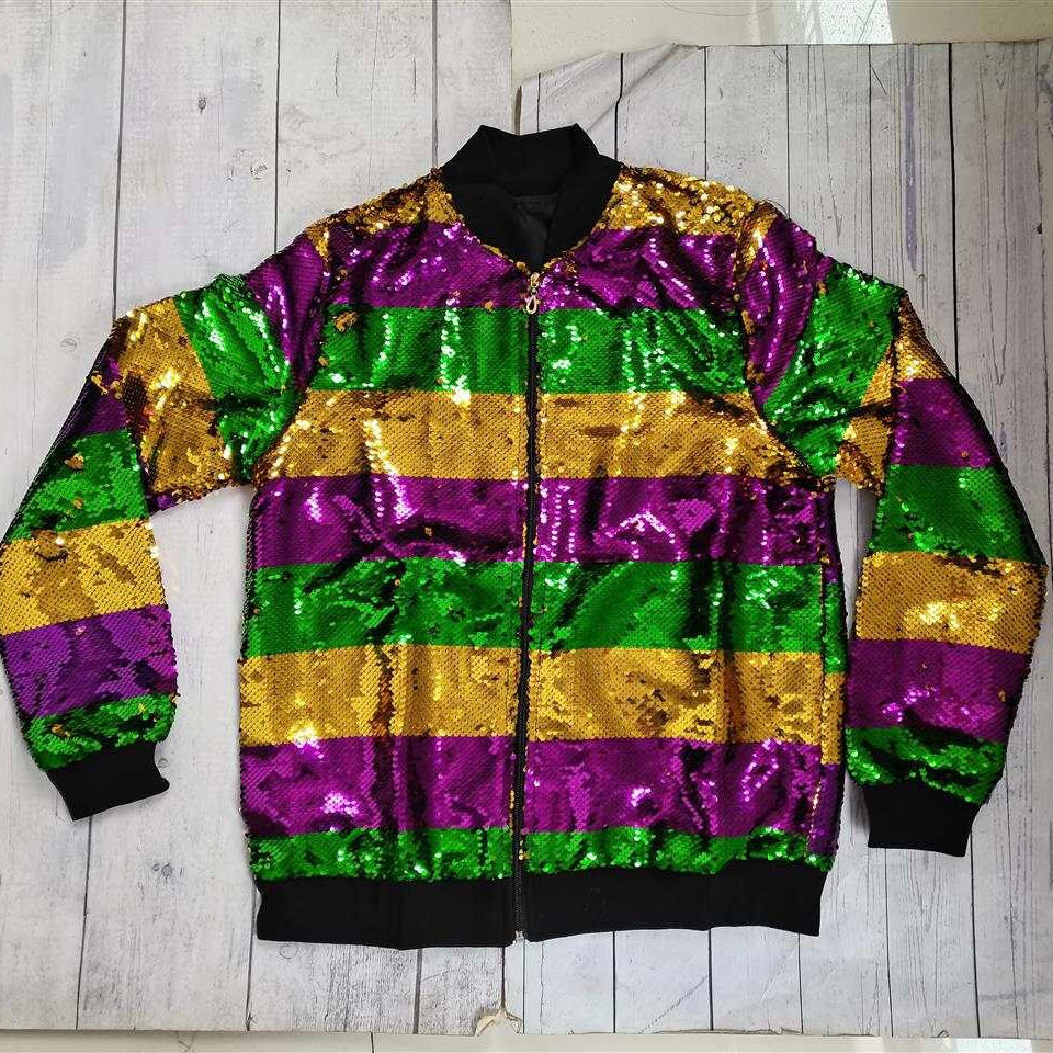 MARDI GRAS SEQUIN JACKET - ShoeNami