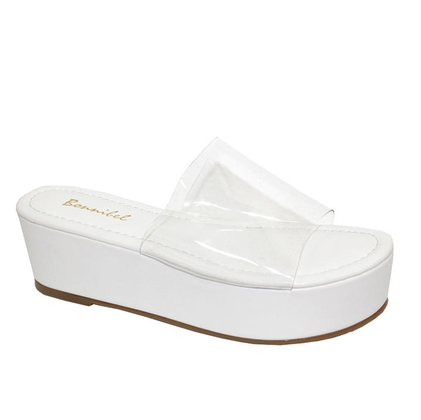 BETSY-1 White/Clear - ShoeNami