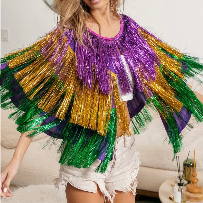 TINSEL PONCHO - ShoeNami