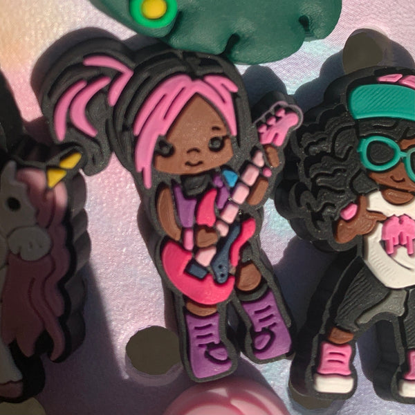 SHOE CHARMS - 80s ROCKER CUTIE - ShoeNami