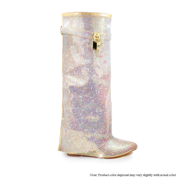 MUTTO-1C Gold/Clear - ShoeNami